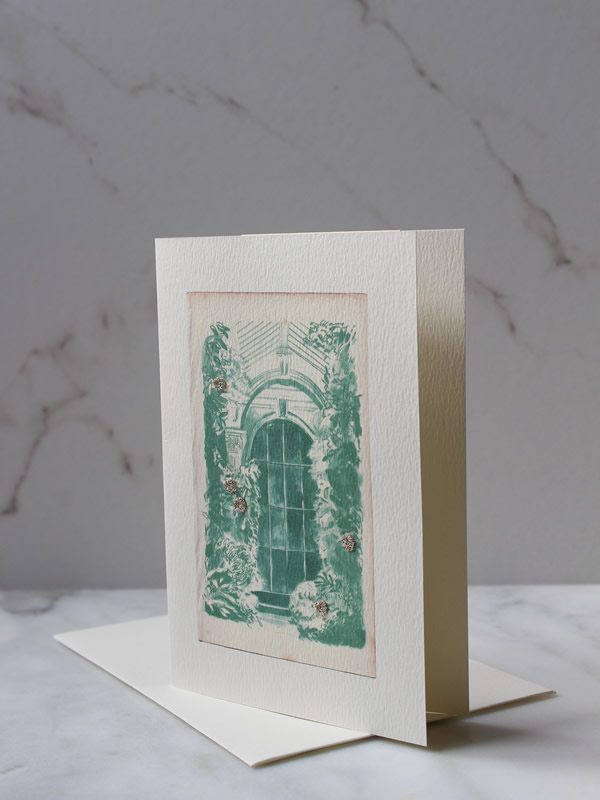 Glass Orangerie Card by Elena Deshmukh for Sally Bourne Interiors London